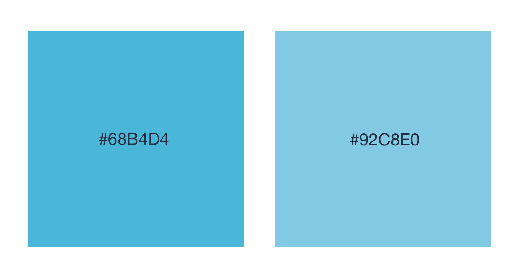 Không có sự liên quan trong mã HEX giữa 2 màu tương tự nhau