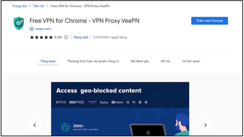 Cài đặt VPN vào Chrome