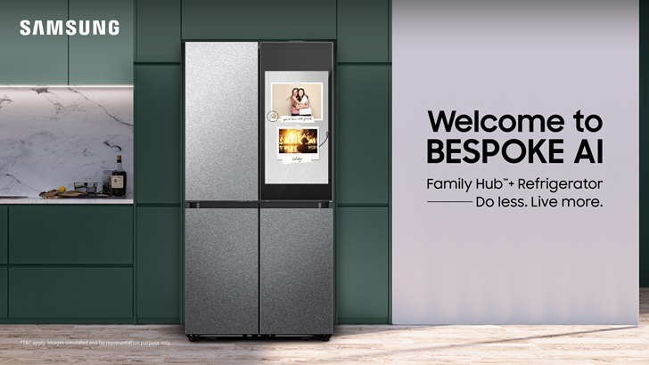 Family Hub+ có màn hình 32 inch hỗ trợ nhiều tiện ích như xem thời tiết, phát nhạc và thậm chí cả TikTok.