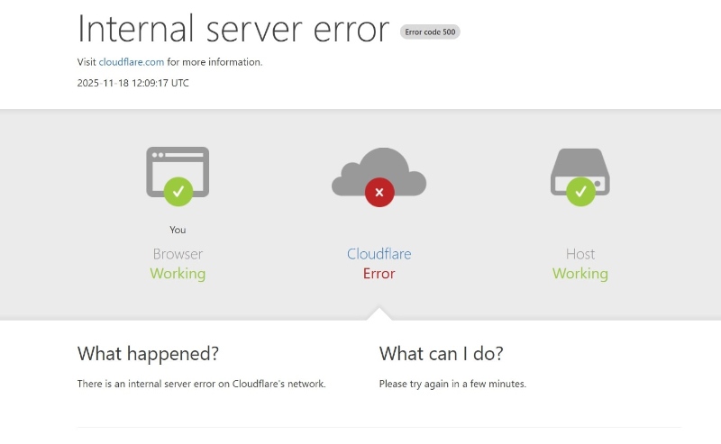 Lỗi truy cập trang web
